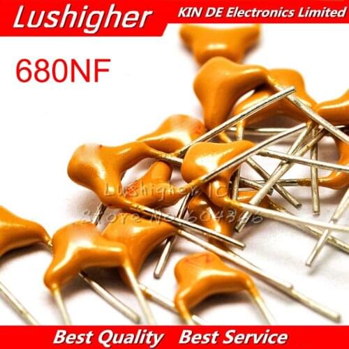 100PCS 680NF MLCC 0.68UF 20% 5.08MM 684 50V MLCC Multilayer Monolithic Ceramic Capacitor 0805
