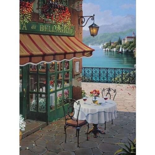 5D DIY Diamond Embroidery Diamond Painting Seaside Landscape Mosaic Rhinestones Cross Stitch Home Decor Handmade UnfinishedGifts