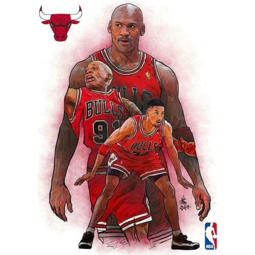 Diamond Painting Full Square Basketball star 5D DIY Diamond Embroidery Home Decor Picture DIY Drill Needlework Mosaic Kit