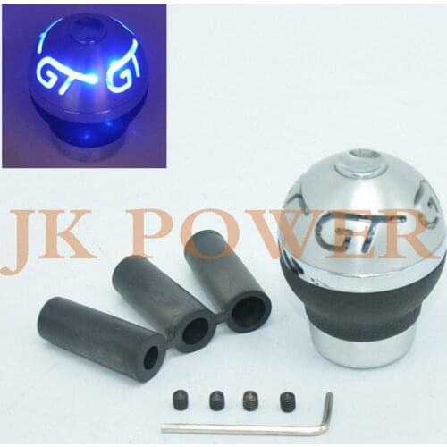 Aluminum Blue Lighted Universal Gear Shift Knob GT