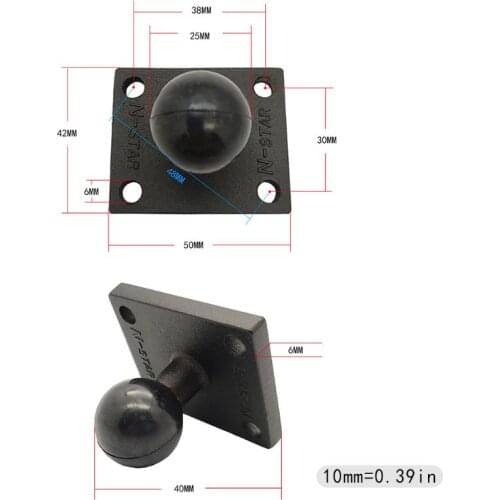 Aluminum Square Mount Base with Ball Head for Ram Mount for Garmin Zumo/TomTom New