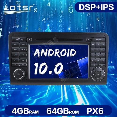 For Mercedes Benz ML CLASS W164 2005-2012 Android Radio Car Multimedia Car GPS Navigation PX6 64GB Auto Stereo Head Unit Radio