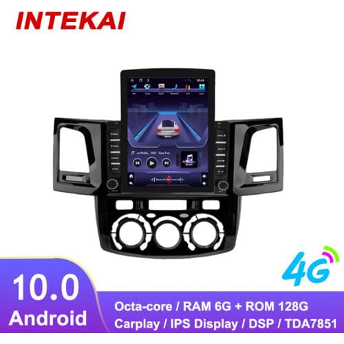 9.7" Vertical Style Tesla Screen Android Car Radio GPS Navigation multimedia for Toyota Fortuner Hilux 2007 2008 2012 2014 2015
