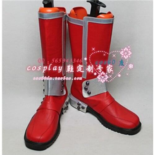 Sword Art Online 2 Kirigaya Kazuto Kirito Red cosplay Shoes Boots S008
