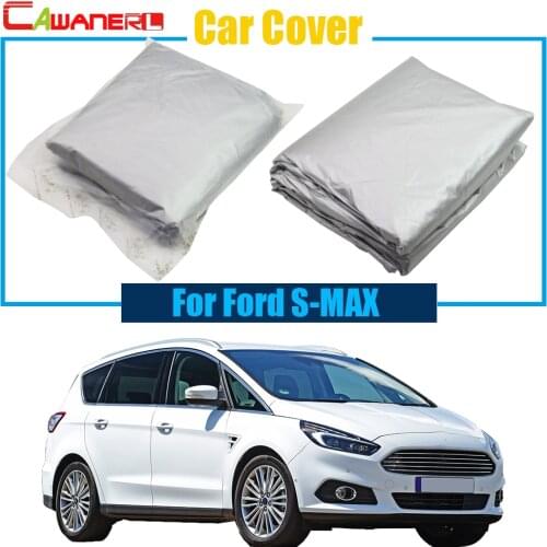 Cawanerl Car Cover Outdoor Sun Shade Snow Rain Sun Resistant Protection Cover Anti-UV For Ford S-MAX