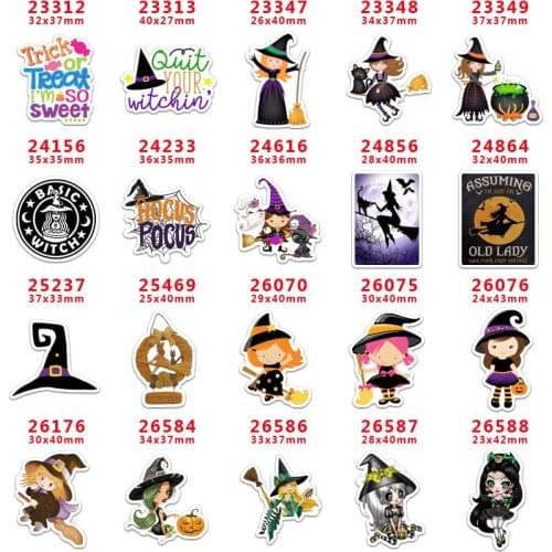 Choshim brand 10 Pcs Cartoon Halloween Planar Resin Flatback for DIY hairbow Accessory Decoration pr 24616