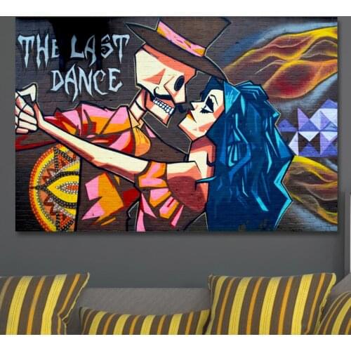 Graffiti The Last Dance Canvas Painting Modern Wall Art Poster And Prints Picture Home Decoration For Living Room No Frame