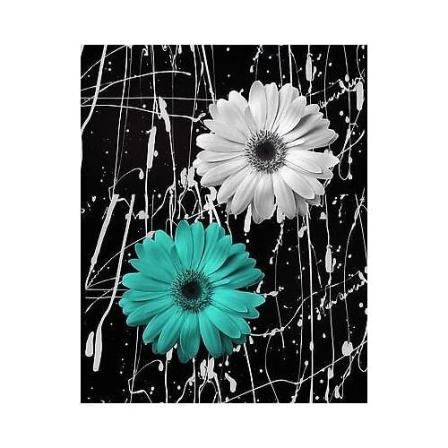 New Arrival 5d diy diamond painting cross stitch chrysanthemum painted diamond mosaic 3d diamond embroidery decorative flower