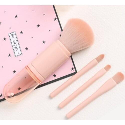 Makeup Brushes 4 In 1 Soft Face Make Up Brush For Eye Shadow Blush Powder Foundation Cosmetic Beauty Tools Portable Beginner TSL