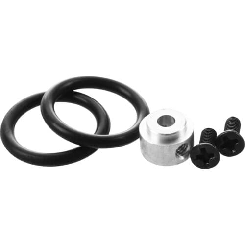 MACH 3.17mm Hole Dia RC Propeller Prop Saver Adapter w Black Rubber O Ring 20mm x 3mm