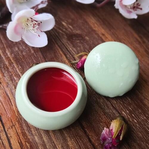 10 Colors Matte Eatable Lipstick Flowers Rouge Long Lasting Blush Eyeshadow 3 in 1 Brighten Concealer Makeup Ceramic Box