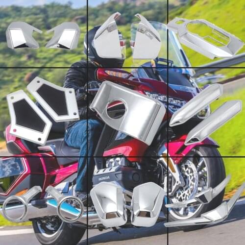 Set Motorcycle front rear chrome trim Decorative Covers for Honda Goldwing 1800 F6B GL1800 2018 2019 2020 motorcycle accessories