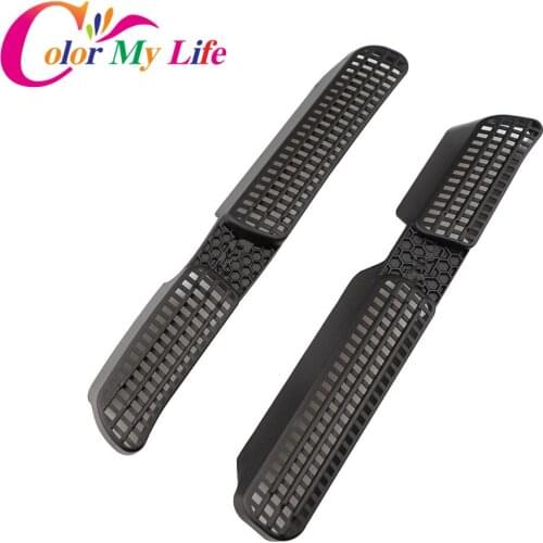 Color My Life Air Vent Cover For Volkswagen VW Touran L Mk2 2016 - 2018 Car Rear AC Heat Floor Air Duct Grill Grille Outlet Trim