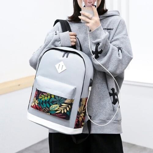 2020 New Nylon Cloth UsbCharging Backpack Women Big Capacity Backpacks Casual backpackStudent Notebook Bag