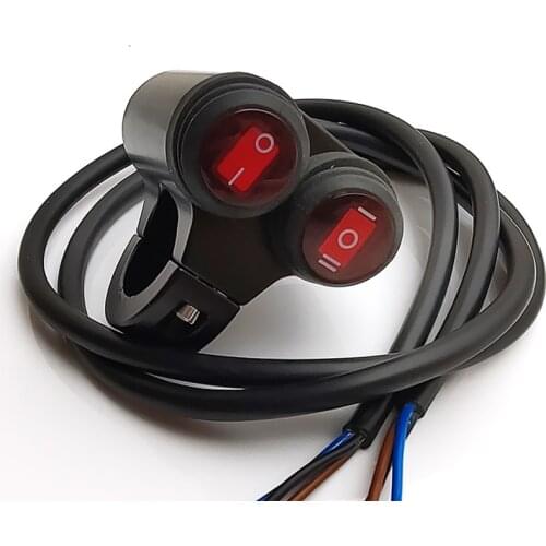 7/8'' 22mm Motorcycle Aluminum Alloy Handlebar Switches Waterproof 2 Files + 3 Files Headlight Fog Spot Light ON/OFF Switch 12V