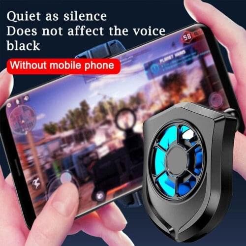 Portable Mobile Game Cooler USB Powered Mobile Phone Fan Cooling Fast Cup Fixed Universal Mobile Cooler Suction Phone Silen Z1E6