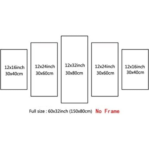 Drop Shipping 5 PIECE CANVAS FOR LIVING ROOM