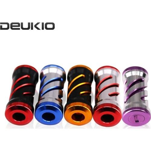 2pcs Spiral Pattern Fishing Reel Knobs Aluminum Alloy Reel Handle Grip for S/D Brand Bait Casting Reels Fishing Handle Accessory