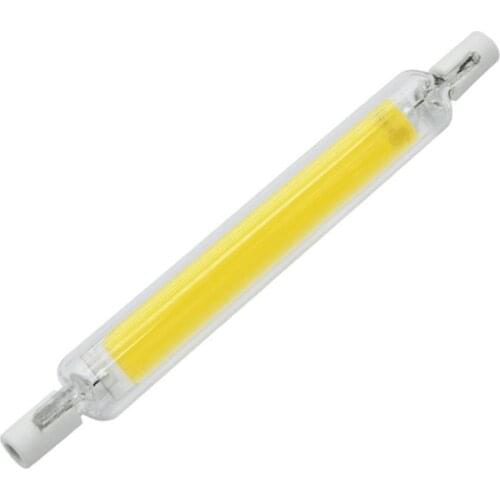 High Brightness LED R7S Glass Tube COB Bulb 78MM 15W 118MM 30W 50W Dimmable R7S Corn Lamp Replace Halogen Light AC 220V Lampadas