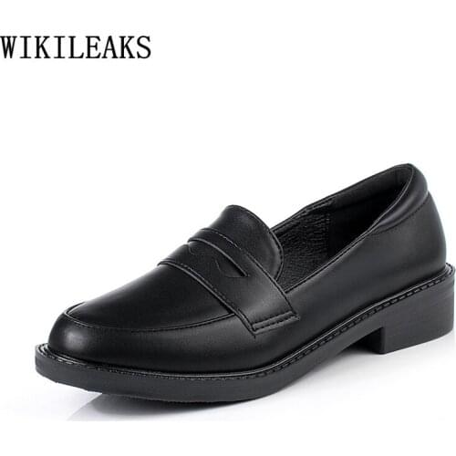 Patent Leather Oxford Shoes for Women Low Heels Loafers Women Slip on Shoes for Women Korean Fashion Leather Casual Shoes Scarpe