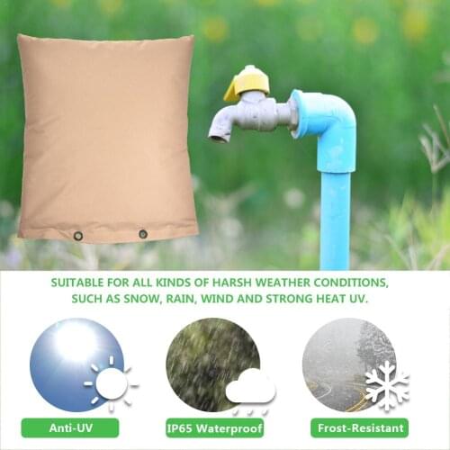 Waterproof Faucet Pouch Pipe Insulation Antifreeze Cover Insulated Pouch Outdoor Faucet Frost Protection Cover Saving Tap Cove