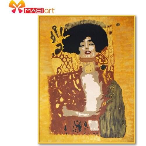 Cross stitch kits Embroidery needlework sets 11CT water soluble canvas patterns 14CT Abstract portrait Noblewoman -NCMP070