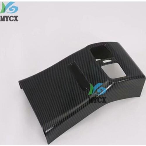 Carbon Fiber Look Rear Air Vent Cover For Toyota Corolla E210 12th Gen 2019 2020 Rear Armrest Box Cover