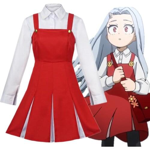 My Hero Academia Eri Cosplay Costumes Set Blouse Dress Socks Accessories Girls Women Suit Prop