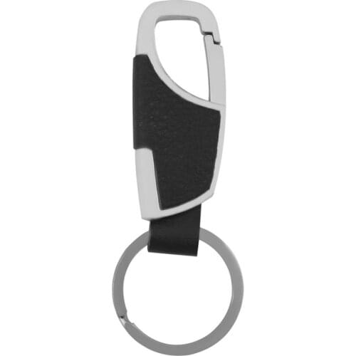 1PC Good Leather Belt Buckle Clip Keychain Key Chain Ring 4 Color For Options