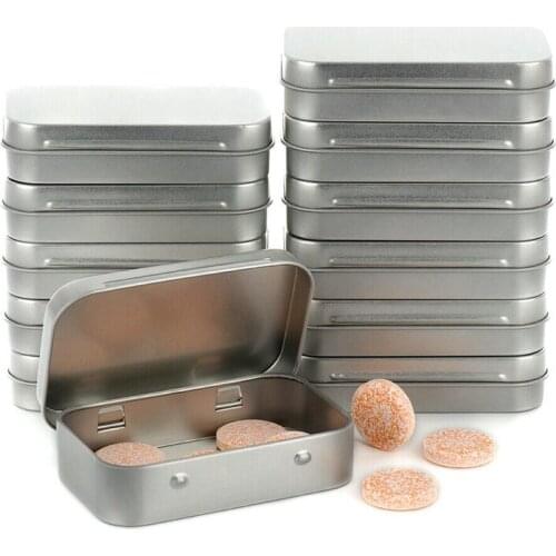 New 24PCS Small Metal Storage Box Case Organizer for Money Coin Candy Key