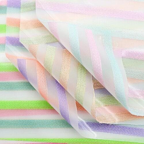 David accessories 20*33cm Stripe Jelly Faux Synthetic Leather For Bow-knot bags Wallet Phone Cover Scrapbook DIY,1Yc12358