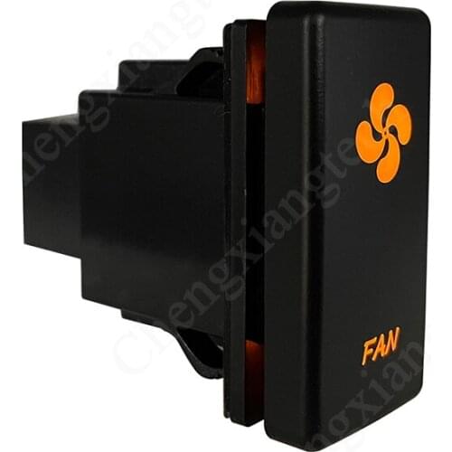 IP65 Carling ARB Rocker Switch Size Car Boat 12v/24v on-off Push Button Switch FAN Orange Led Current 0.5A DC + Connector Wire