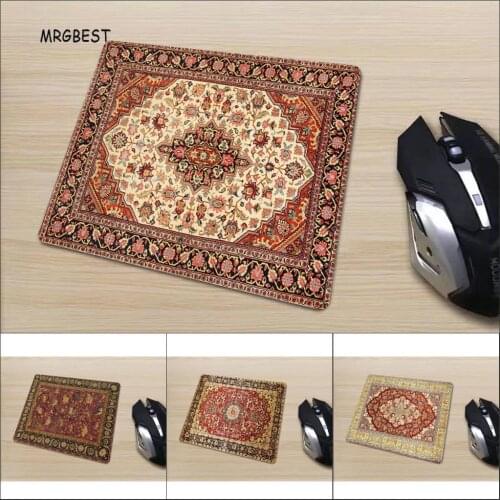 MRGBEST Mouse Pad Small Printed Mouse-pad Persian Pattern Game Mat Size for 22X18/25X20/29X25CM Computer Accessories Desk Mat