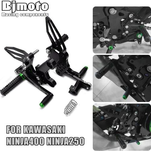 Rearsets Rear Sets Foot Pegs Pedal For Kawasaki Ninja 400 Z400 2020 Footrest for Kawasaki Ninja 250 2018 2019 Ninja250 Ninja400
