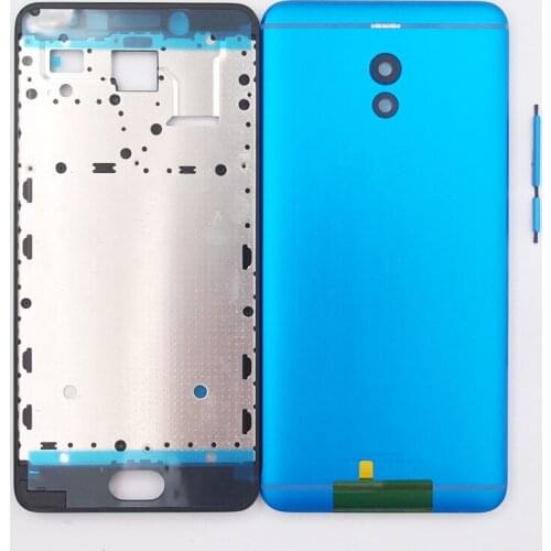BaanSam New Front Frame Battery Door Back Cover Housing Case For MEIZU M6 Note 5.5 Inch With Power Volume Buttons