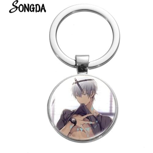 2020 Newly Anime TEN COUNT Key Ring 10 COUNT BL Anime Boys Fashion Printed Glass Cabochon Pendant Key Chain Car Keychain Llavero