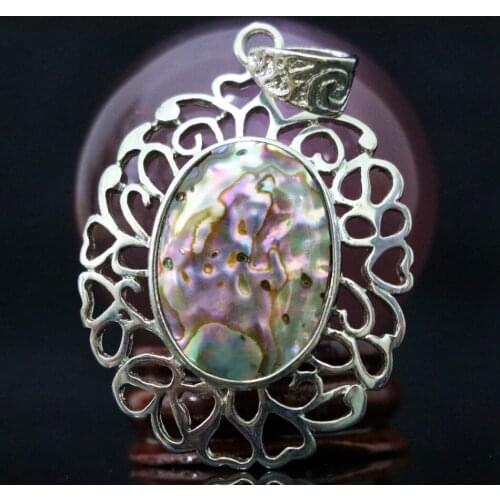 New Natural Abalone Shell Pendant Top Quality Oval Fashion Fit Clothes Necklace Jewelry Accessories Womens Party Gifts B1134