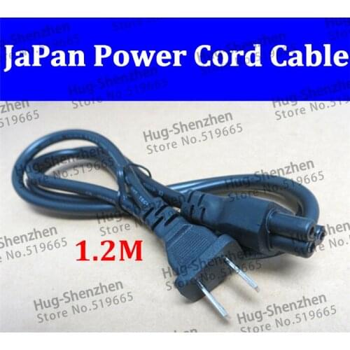 Wholesale 2pcs/lot 1.2M 3*0.27mm2 power cord cable with Japan soket plug