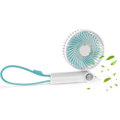 EAS-Portable Handheld Mini Fan with Hand Strap Personal Hand Held Fan USB Rechargeable Operated Standable Pocket Desk Fan