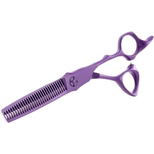6 Inch Purple Japan 440C Stainless Steel Professional Salon Barber Tools Hair Cutting Hairdressing Thinner Scissors Shears