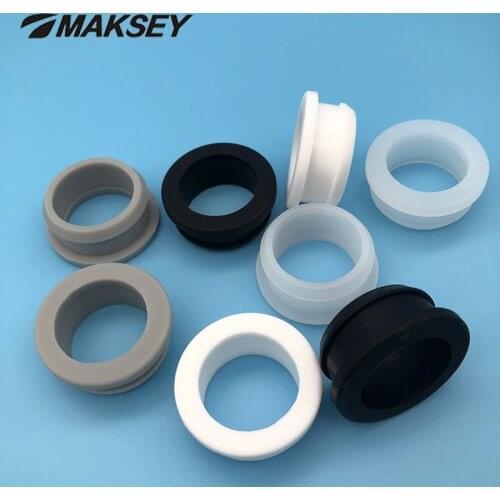 MAKSEY Rubber sleeve protector for wire Silicone rubber cable grommet 14mm 15mm 16mm 17mm 18mm Flat Gasket plastic wire grommet