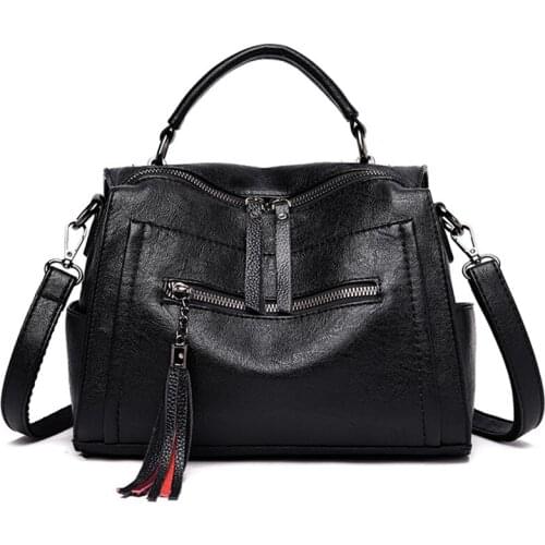 Luxury Handbags Tassel Women Crossbody Bag Designer Tote Shoulder Bag Casual Leather High Quality Messenger Top-handle bag