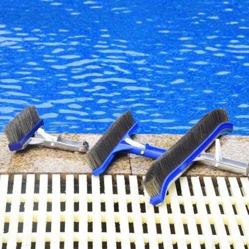 5Inch Heavy Duty Wire Pool Brush Swimming Pool Cleaner Aluminium Handle and Stainless Steel Bristles Cleaning Products