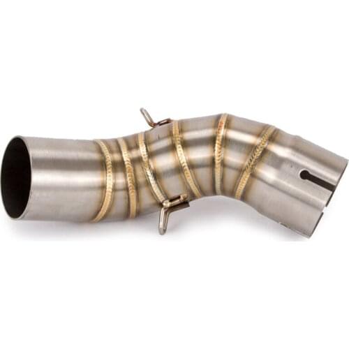 Motorcycle Motorbike Middle Exhaust Middle Mid Link Pipe Connector for Kawasaki Z900 2017-2018 Without Exhaust Muffler