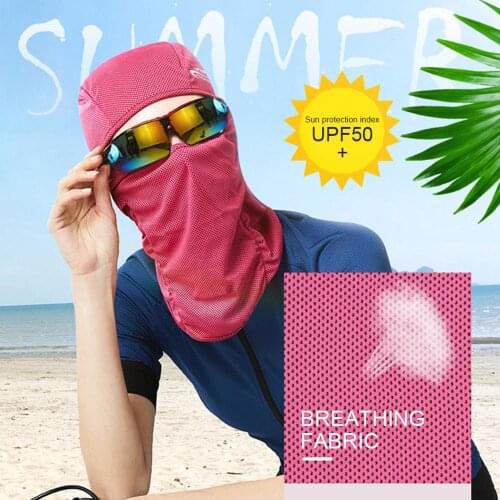 Unisex ice silk sunscreen hoods for men riding cool seamless mask multifunctional sports anti-fall magic headscarves women scarf