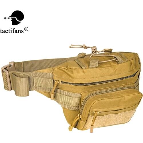 Outdoor Sport Tactical Waist Bag Shoulder Utility Pouch Military Molle EDC Nylon Belt Hiking Hunting Paintball Accessories