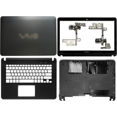 For Sony SVF142 C29L A26T SVF143 A1QT A1RT A23T 29T 26SCW Laptop LCD Back Cover/Front Bezel/Hinges/Plamrest/Bottom Case No-Touch