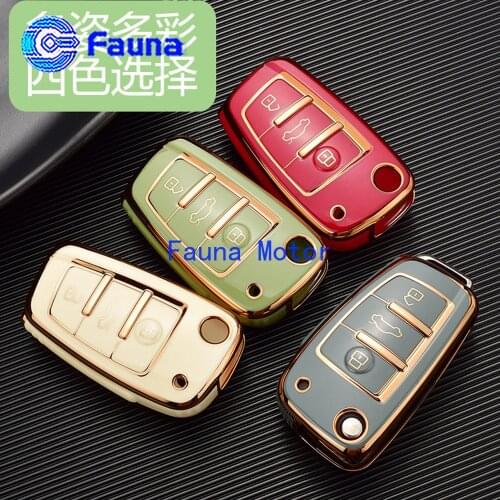 TPU Protective Case For Audi 3 Button