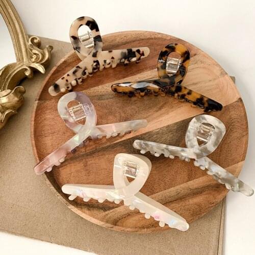 Woman Acetate Leopard Hair Claws Ladies Hairpins Hairgrip Headwear Hair Accessories Barrettes Ladies Hair Clips