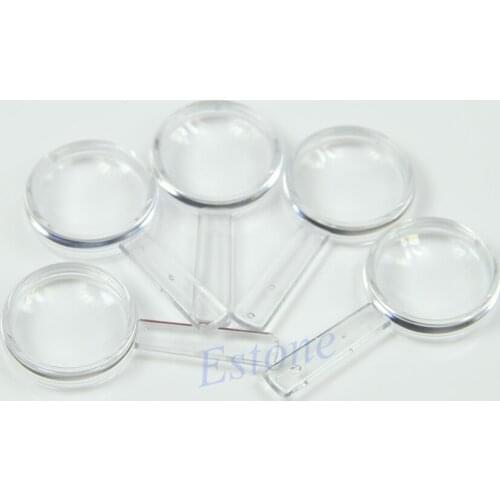5 pcs Plastic Handheld Mini Magnifier Aid Kids Magnifying Reading Toy 5X Lens Dropship